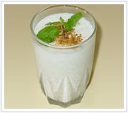 Salty Mint Lassi (Pudina rayta)